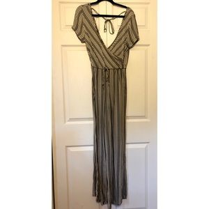 Francesca’s Striped Jumpsuit